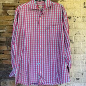 Peter Millar Long Sleeve Button Up-Size Large